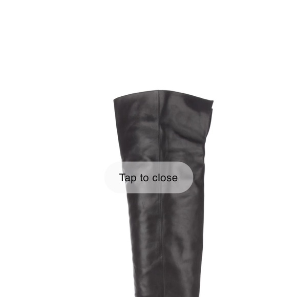Gianvito Rossi Shoes - Black knee high leather stiletto boot